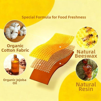 New Reusable Beeswax Bread Bags Beeswax Coated Lock Closure Bread